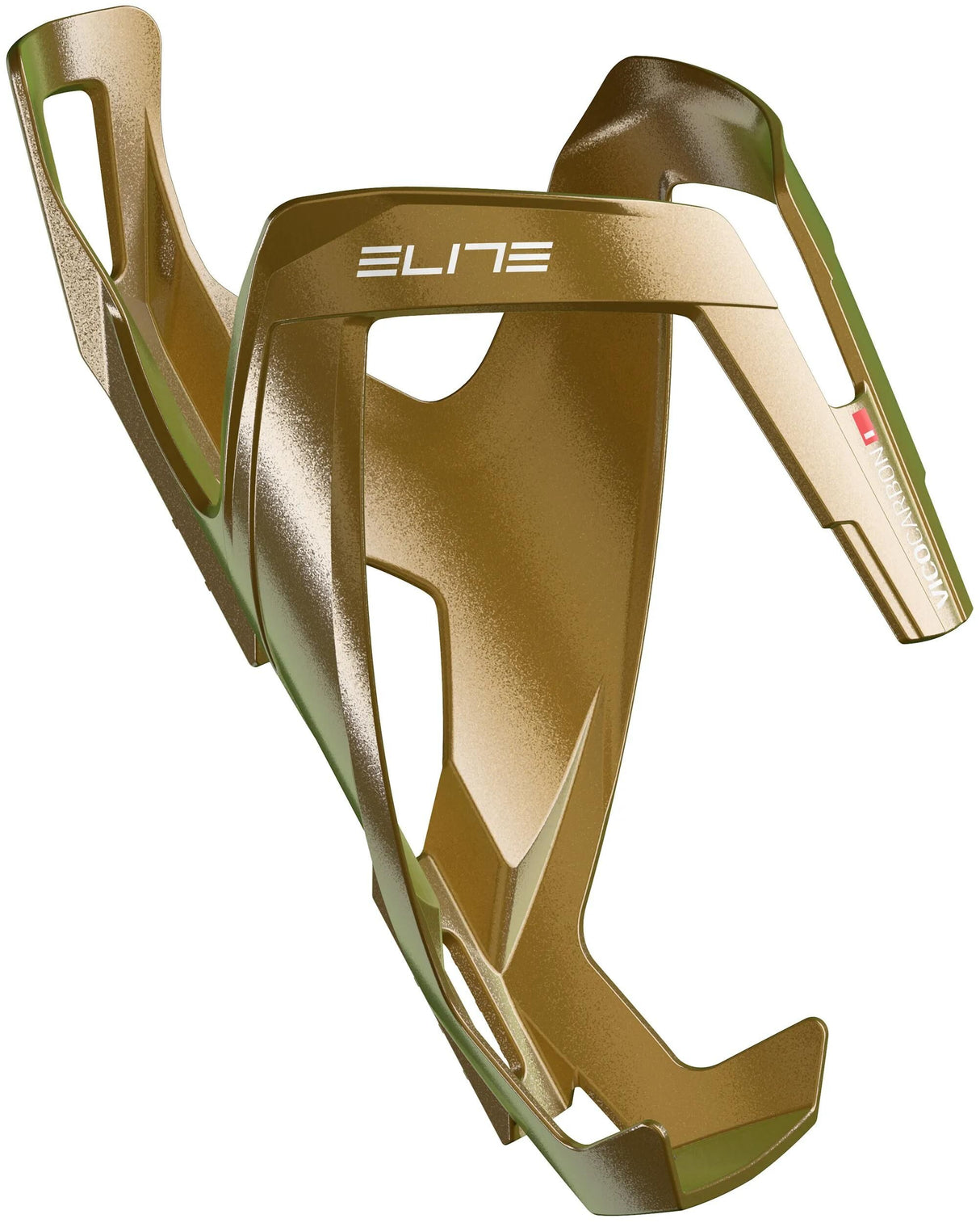 Elite-Flaschenhalter Vico Glam in Metallic-Gold mit weißerer Grafik
