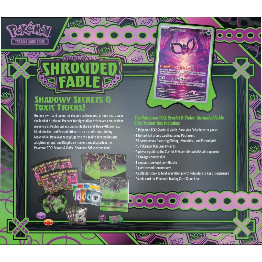 Pokemon Pok Eacute;Mon Scarlet Violet Shrouded Fable Elite Trainer Box