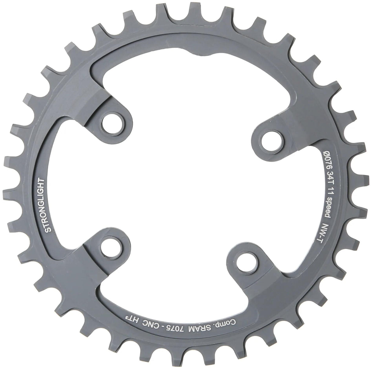 Stronglight Kettenblatt ht3 mod. 17 Kettenblatt stark. ht3 34t inneres Alu schwarz