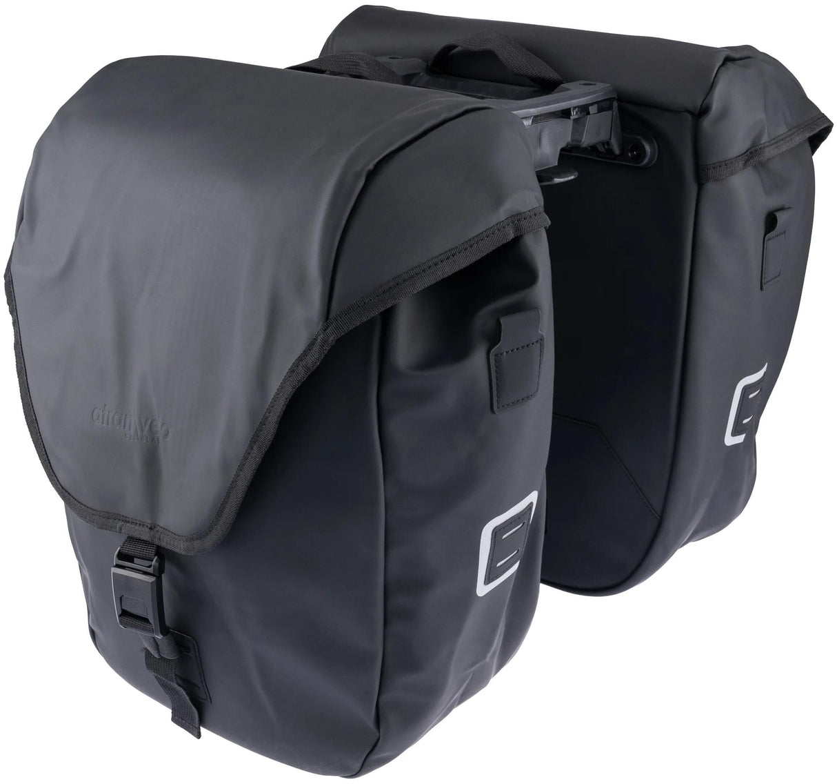Atranvelo Doppeltaschen-Set für die Pendlerseite. Atran Twin Bags Commuter Side Set schwarz
