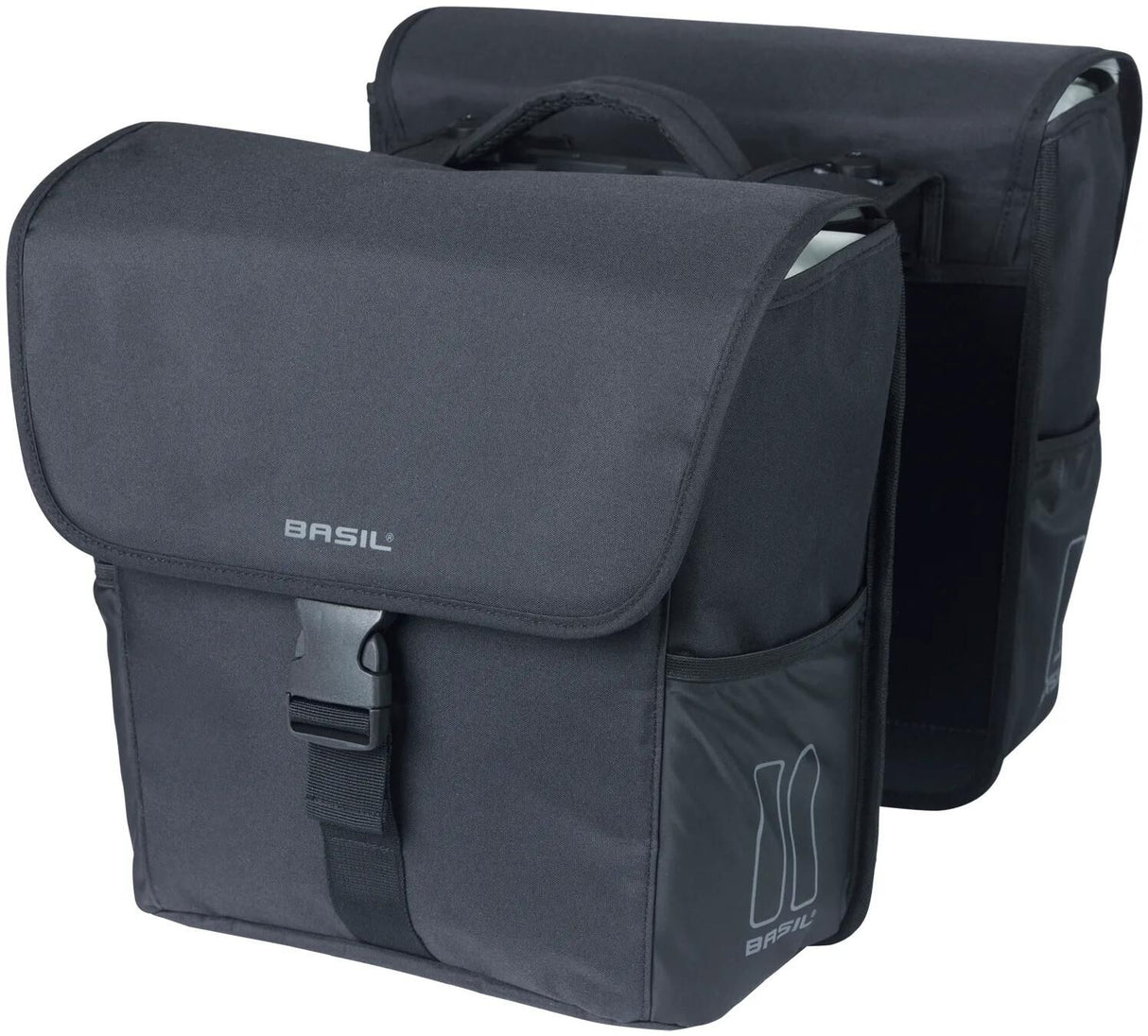 Basil Doppelte Fahrradtasche Go Mik 32 Liter – Schwarz