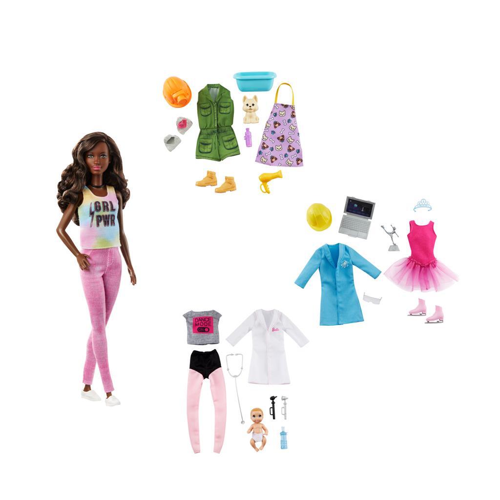 Barbie-Karriere-Puppe, du kannst alles sein + Zubehör