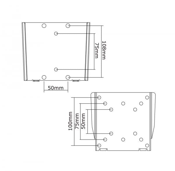 Neomounts FPMA-W25 LCD LED TFT Wandhalterung Silber