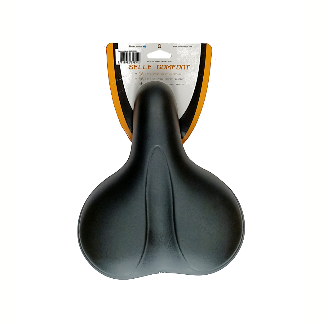 Selle Komfort Sattel E-Bike Weiche Medium schwarz, ohne Schlinge