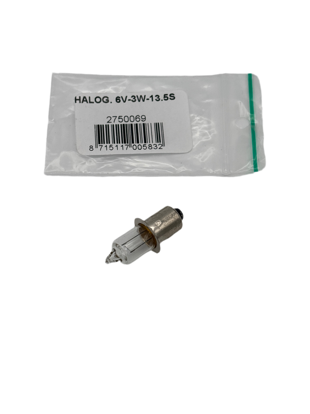 Spanninga-Lampe 6V-3W Halogen PX13.5S Kragen (als VL1179)