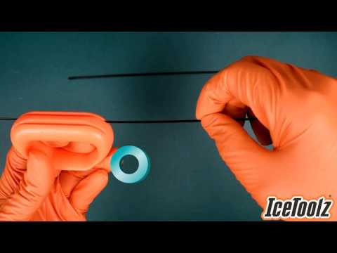 Spoke Halter Icetoolz 12T4, um 0,9 und 2,0 mm flache Speichen zu klemmen