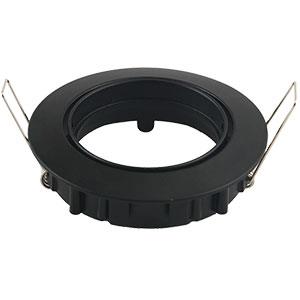 Einbaustrahler verstellbar 50mm rund schwarz - 5013310