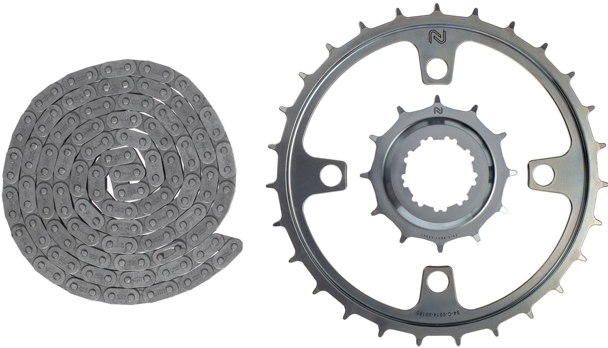 Enduo Cargo Drive Set Enduo Cargo Gen4 geeignet für E-Bikes Silber
