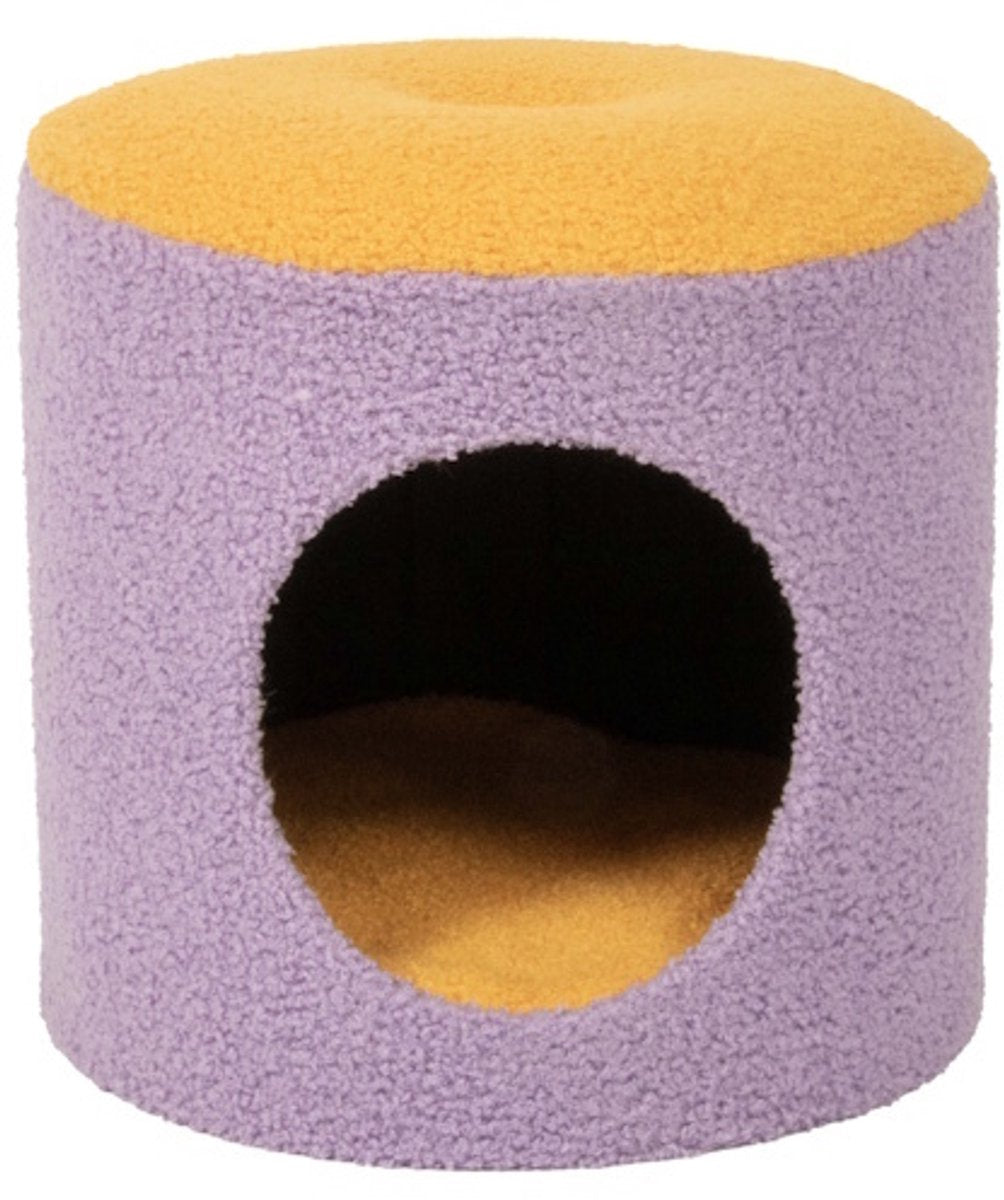 Coockoo Katzenhaus Happy House Gelb Lila