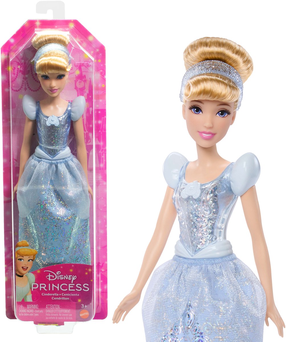 Mattel Disney Princess – Prinzessinnenpuppe – Prinzessin Aschenputtel