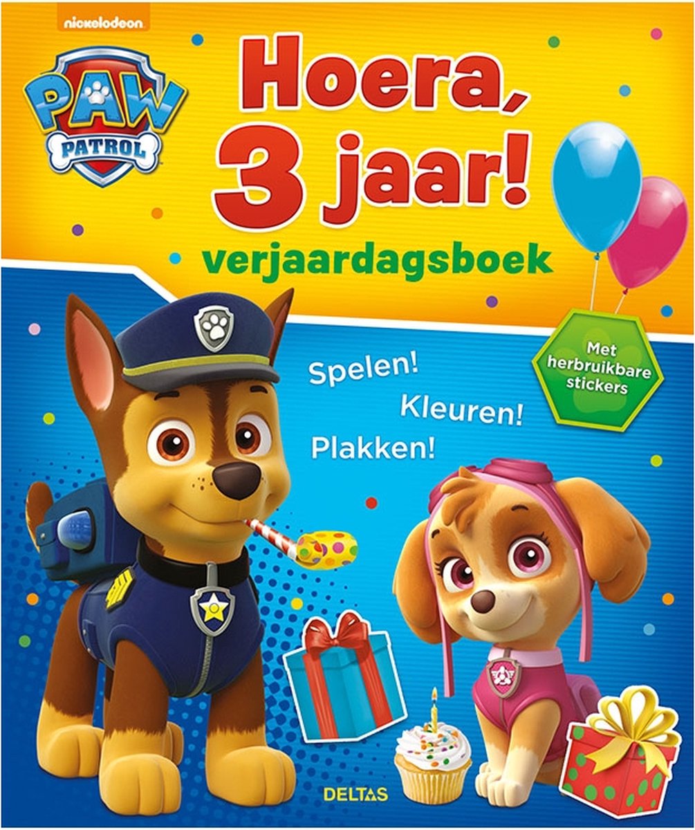 Deltas Paw Patrol Geburtstagsbuch – Hurra, 3 Jahre!