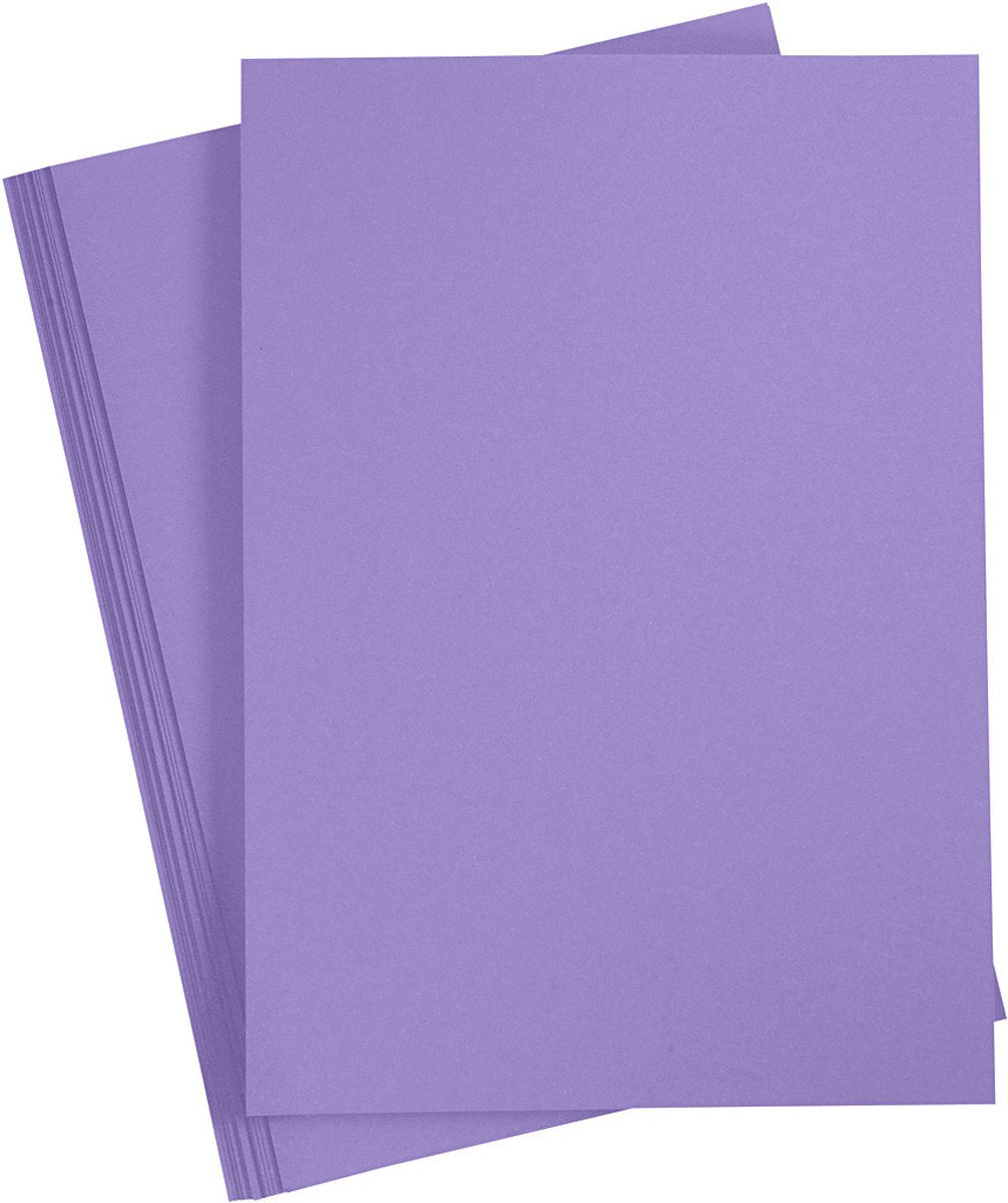 Creativ Company Colored Pappe Purple A4, 20 Blätter