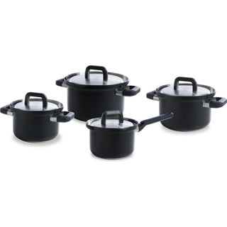 Bk Flow Cool Black Edelstahl-Pfannenset 4-teilig