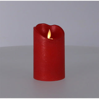 Kaemingk Weihnachts-LED-Kerze Tanzflamme rot 12 cm