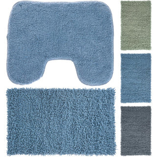 Bathroom Solutions Badezimmer-Toilettenvorleger-Set 2-teilig sortiert