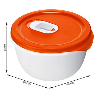 Rotho Mikrowellenschüssel 0,8 l Micro Papayarot | 2 Stk