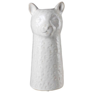 Gusta Vase Leopard ø10 cm 6 x 26 cm weiß | 4 Stück