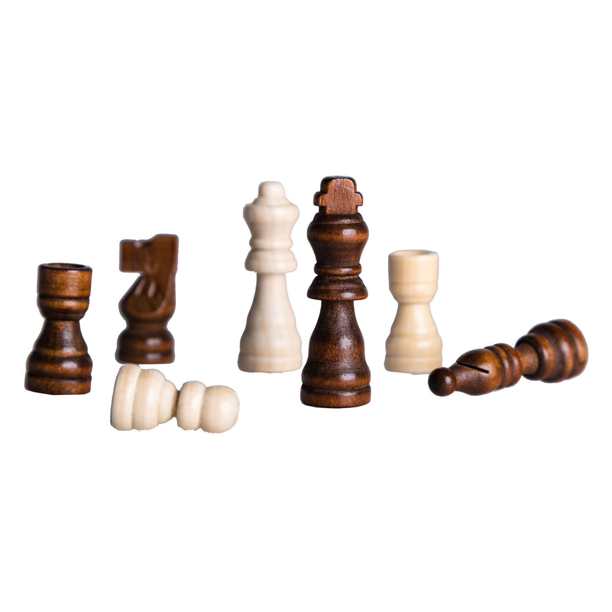 Clownspiele Schachfiguren Holz, 32-tlg.