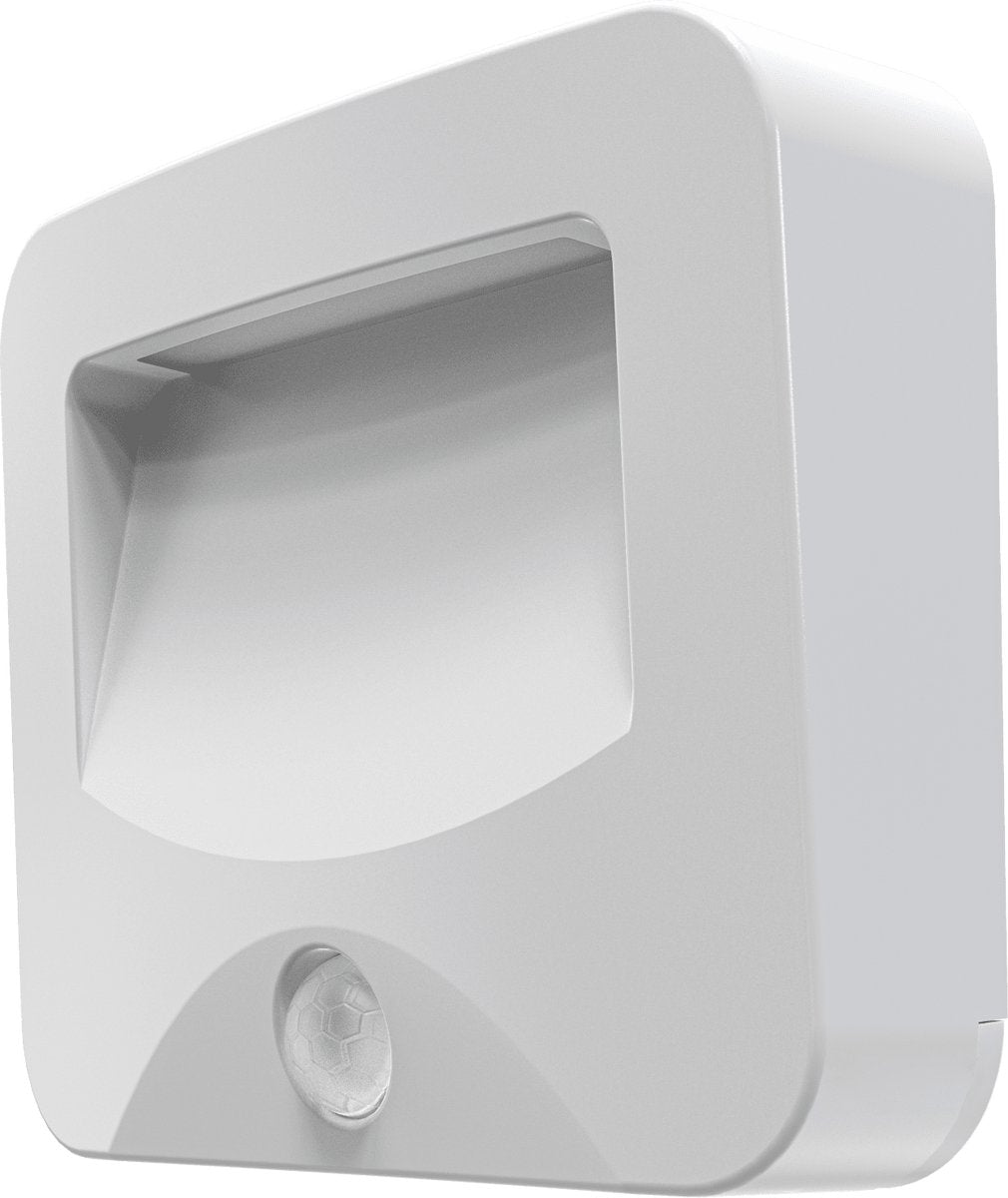 Calex spot on draadloze buitenverlichting - op batterij - eenvoudige installatie - pir sensor - buitenlamp met bewegingssensor - wit