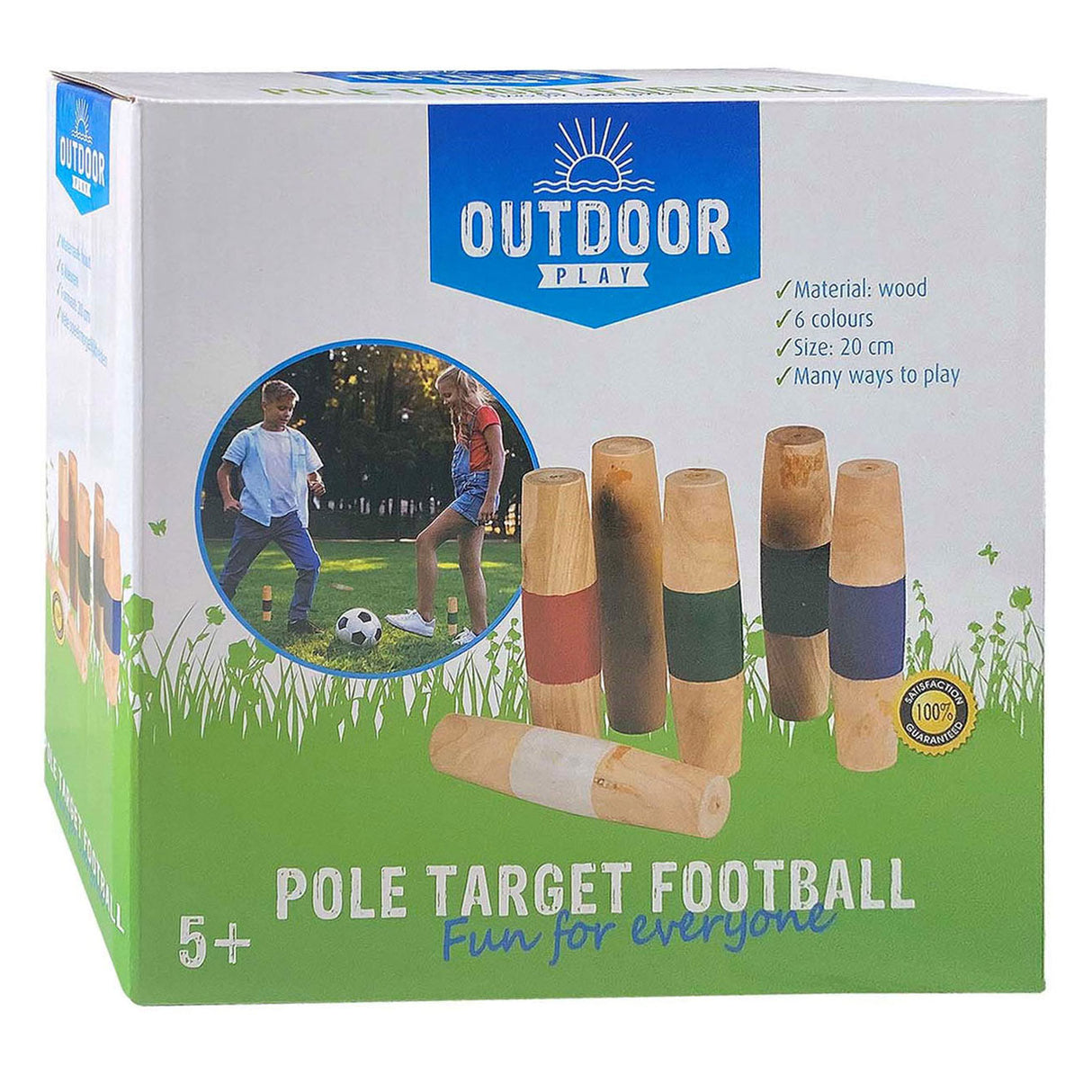 Outdoor -Spiele Holzpfoten Fußball