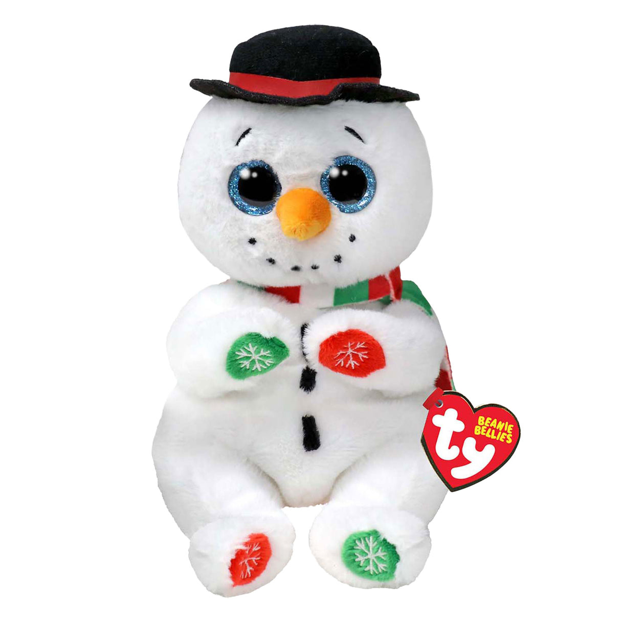Ty Beanie Bellies Weihnachtsschneemann Weatherby, 15 cm
