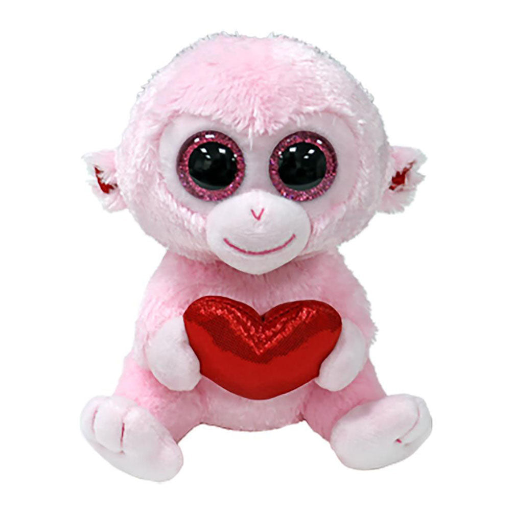 Ty Beanie Boo's Herz-Gigi-Affe, 15 cm