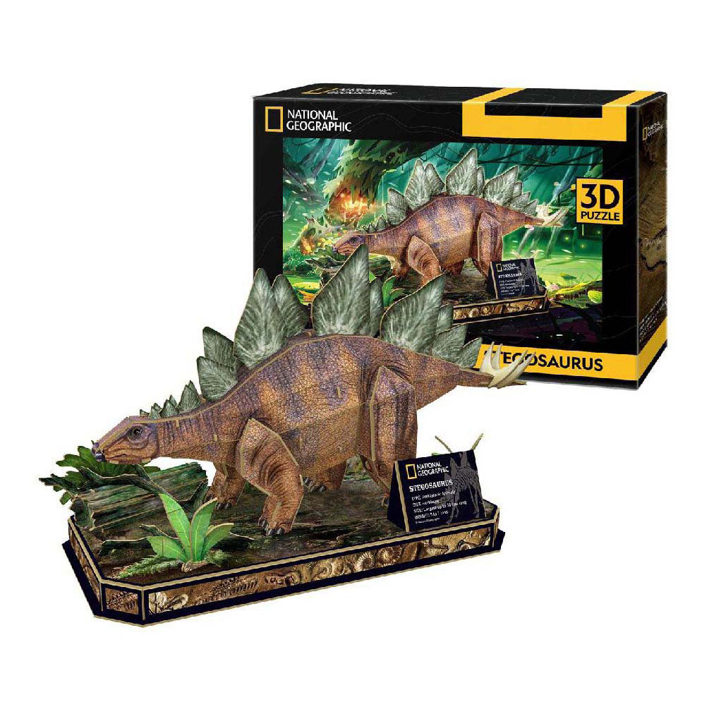 Kubisches lustiges 3D-Puzzle National Geographic Stegosaurus