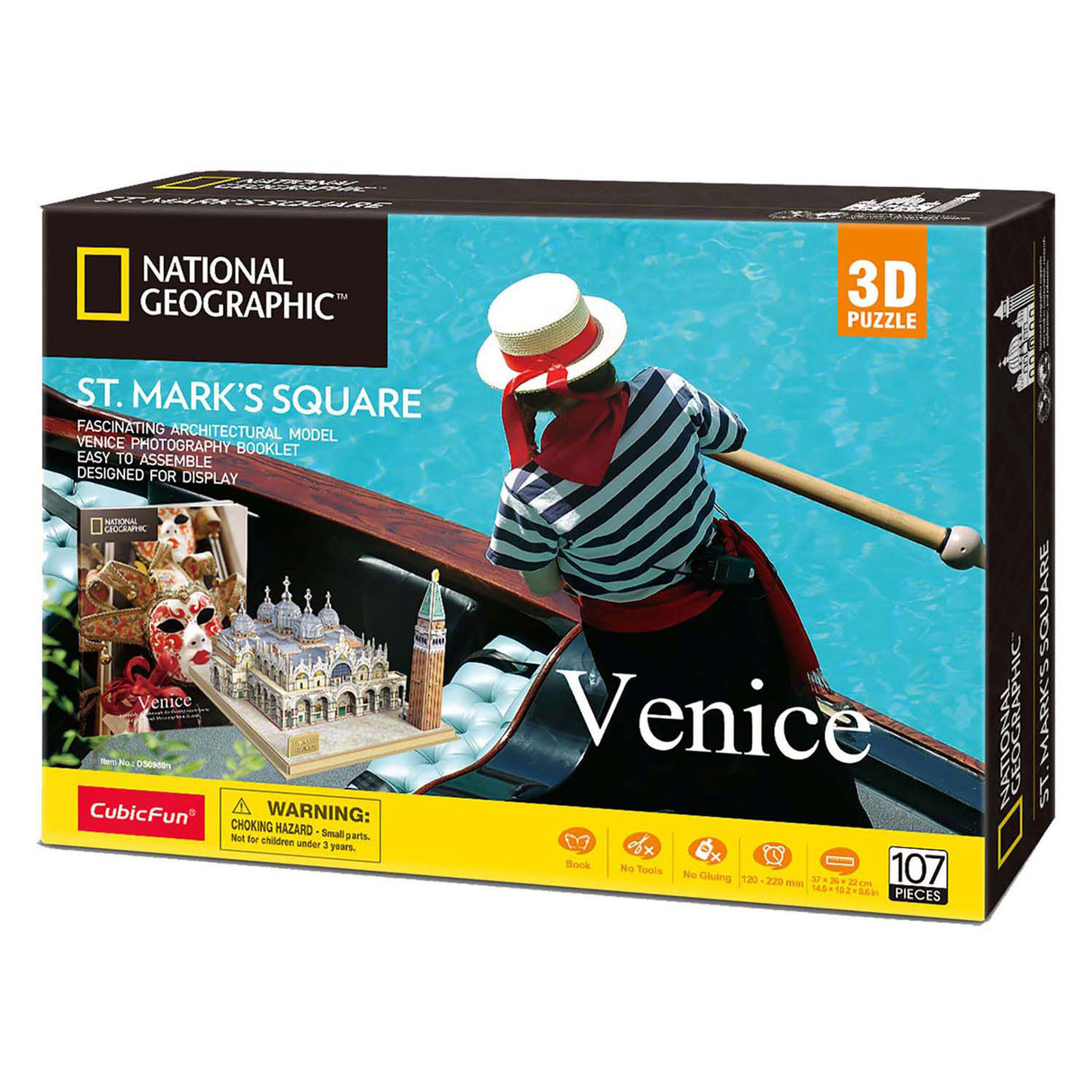 Kubisches lustiges 3D-Puzzle National Geographic St. Marcoplatz
