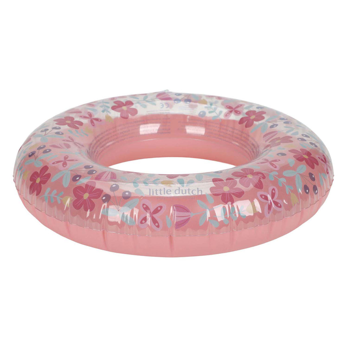 Little Dutch Schwimmring mit rosa Blumen, 50 cm