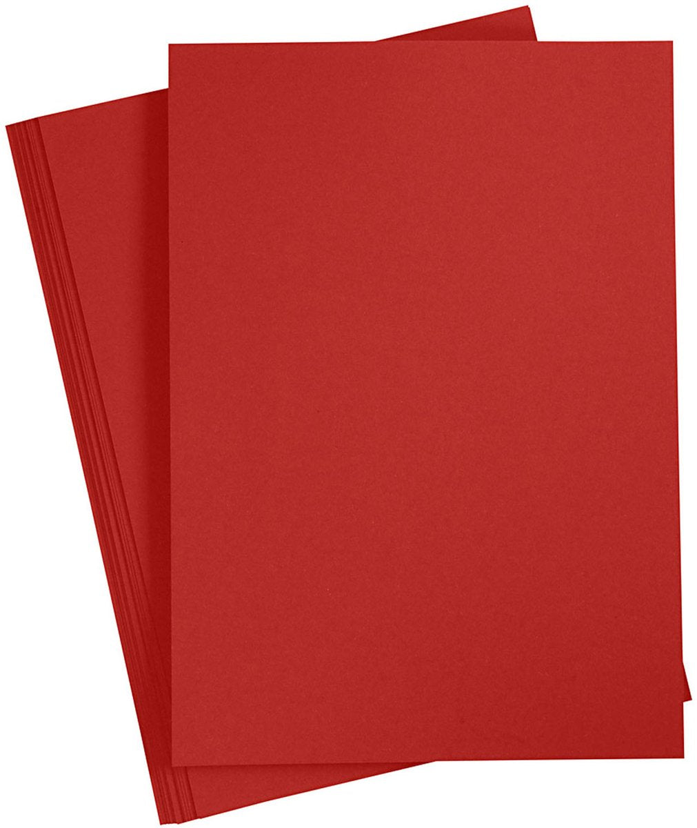 Creativ Company Farbkarton, A4, Blatt 210x297 mm, 180 gr, dunkelrot, 20 Blatt 1 Karton