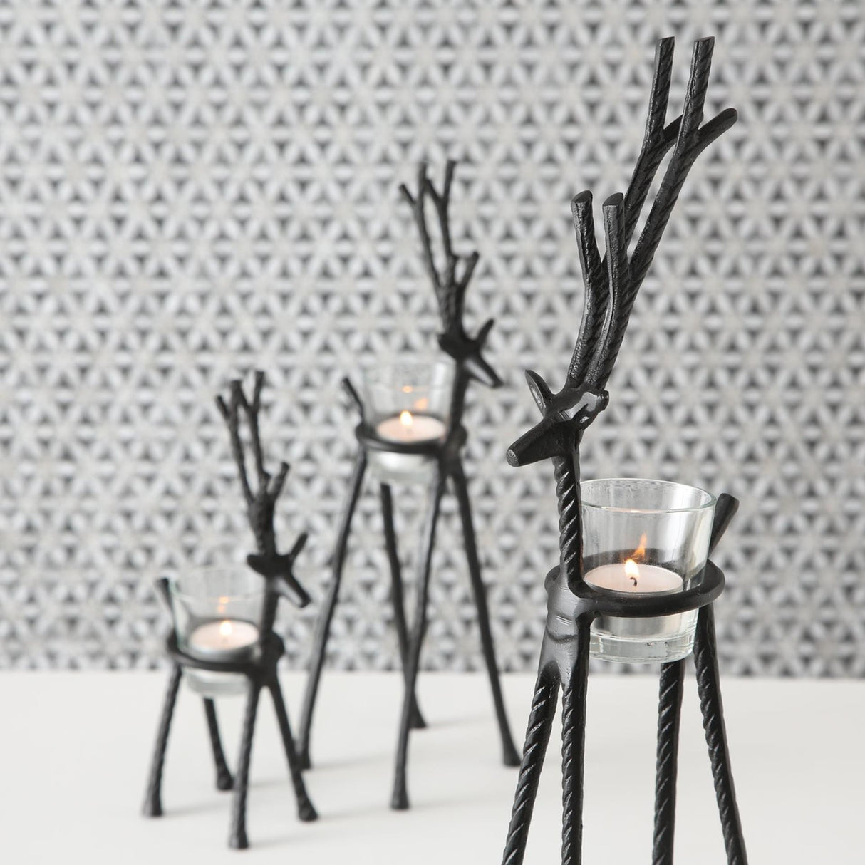 Boltze Home Teelichthalter-Set Alfred Hert 3-teilig
