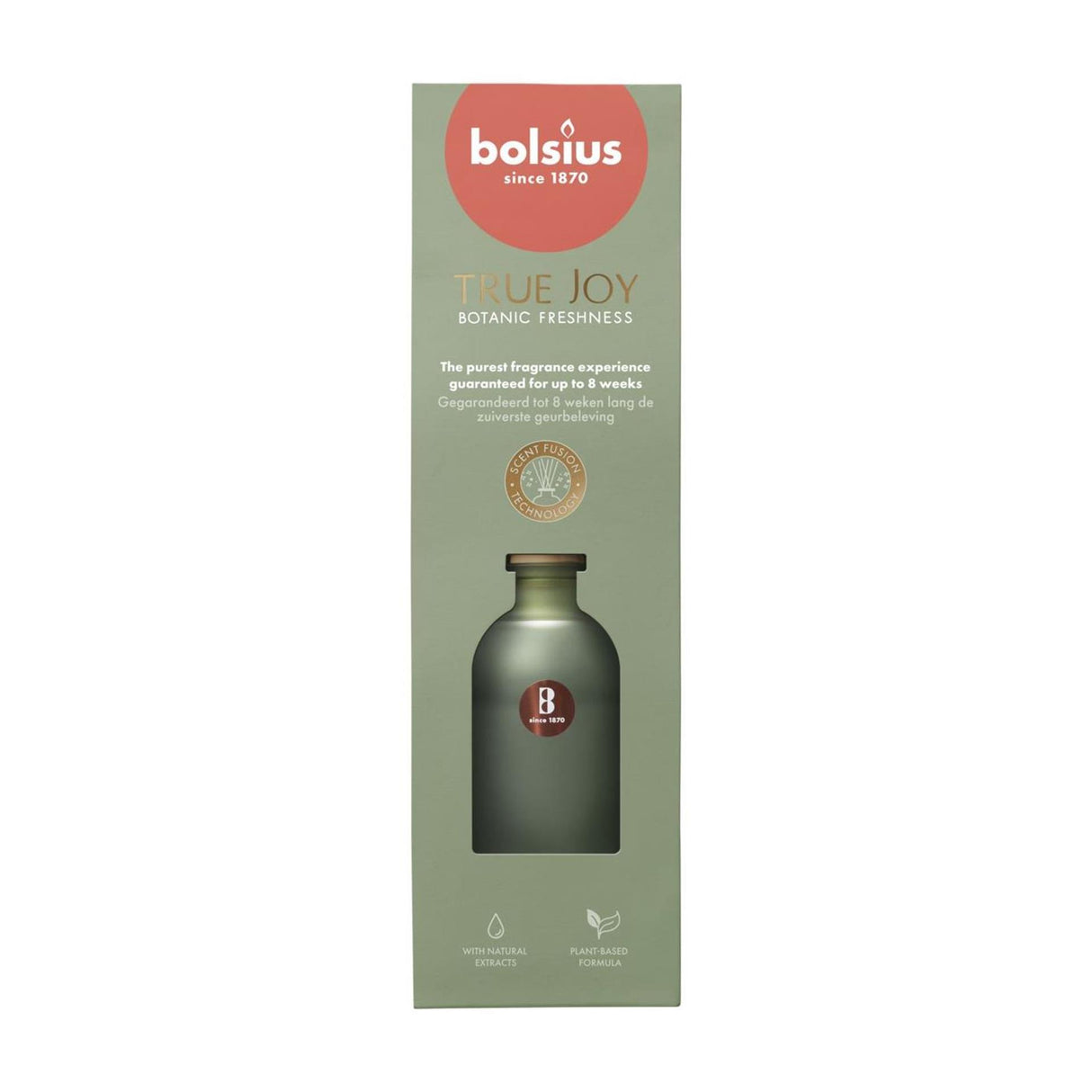 Bolsius Aromadiffusor 80 ml wahre Freude botanische Frische | 2 Stk