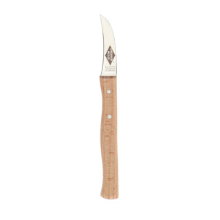 Solinger Schäfermesser Schälmesser gebogen FSC-Buchengriff Carbon | 5 Stück