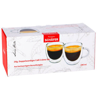 Schäfer Doppelwandbecher 240ml 2er-Set | 2 Stk