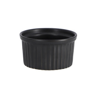 Crème-Brûlée-Form schwarz 9x5cm | 6 Stück