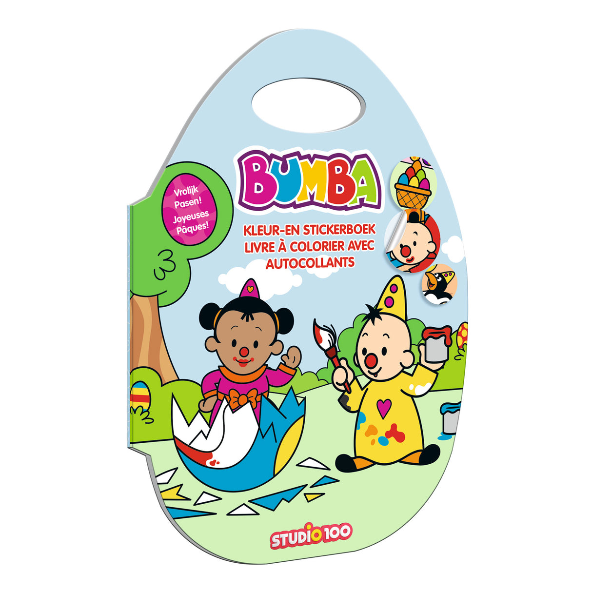 Studio 100 Bumba Farbe und Aufkleberbuch Ostern