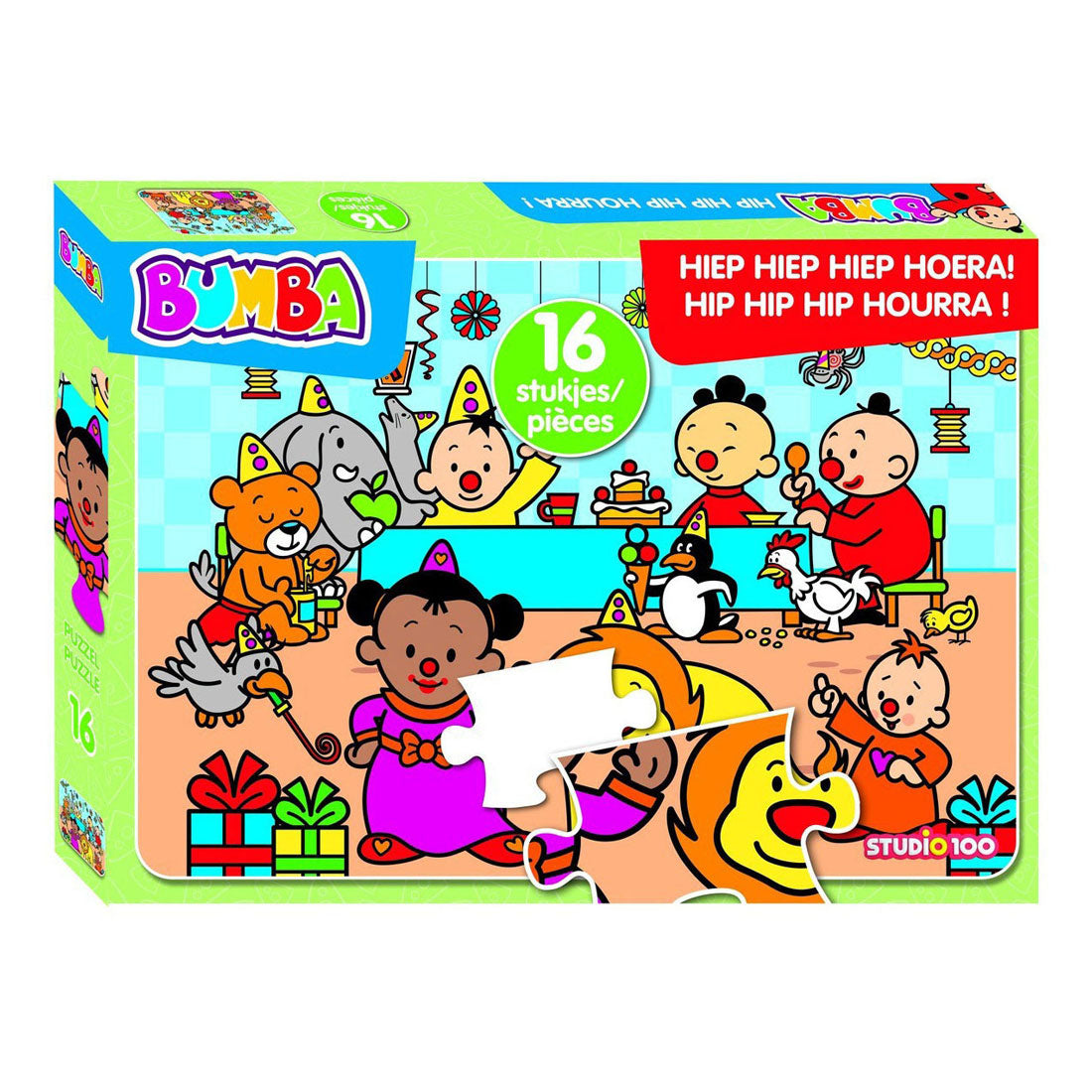 Studio 100 Bumba-Puzzle Hip Hip Hip Hurra, 16 Teile.
