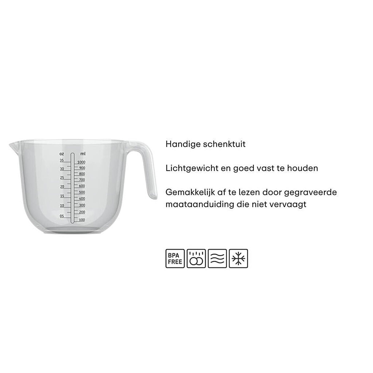 Mepal Messbecher 1l klar