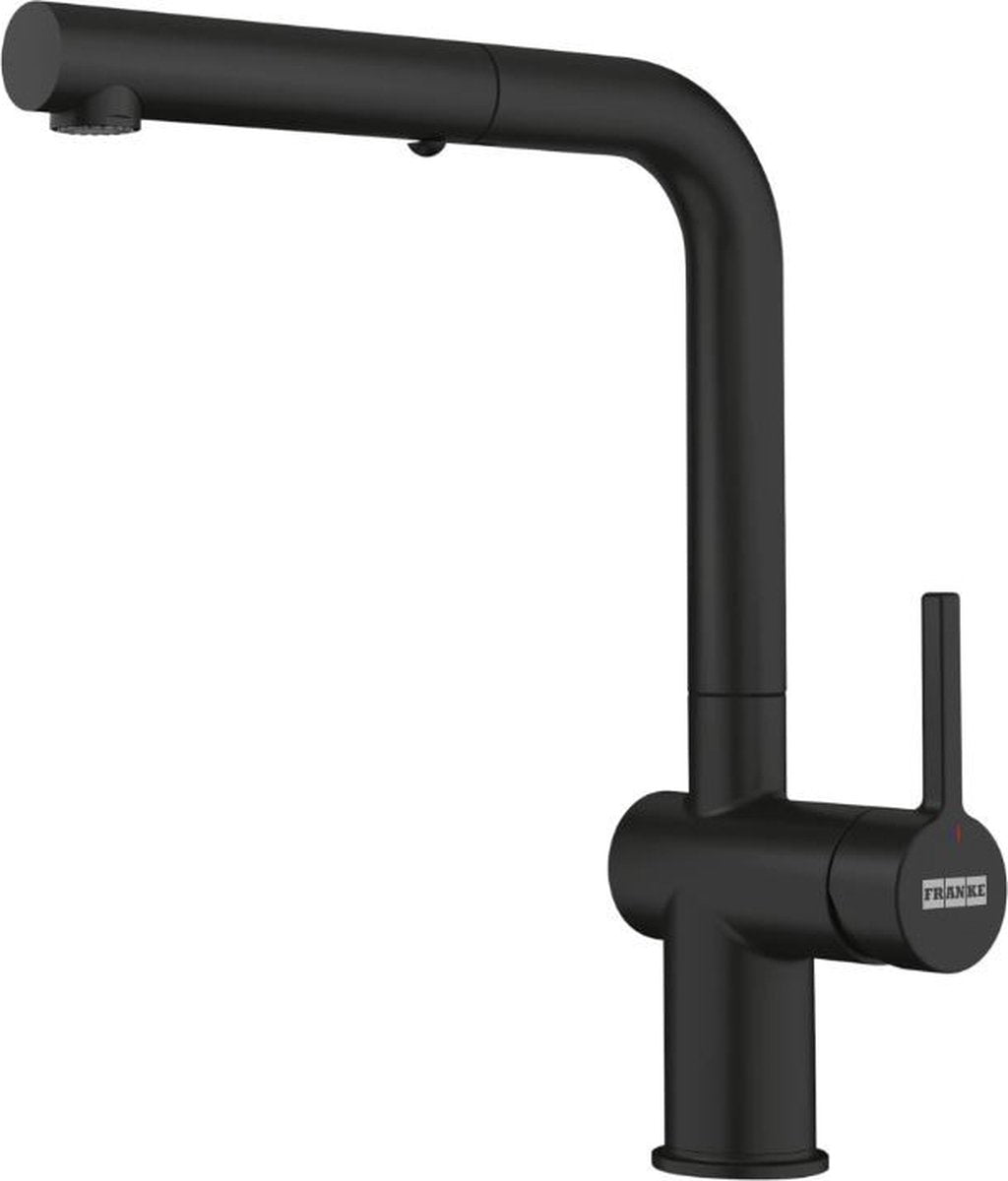 Franke Active Neu – Küchenarmatur fn 6110.901, mit ausziehbarer Handbrause, mattschwarz 115.0653.382