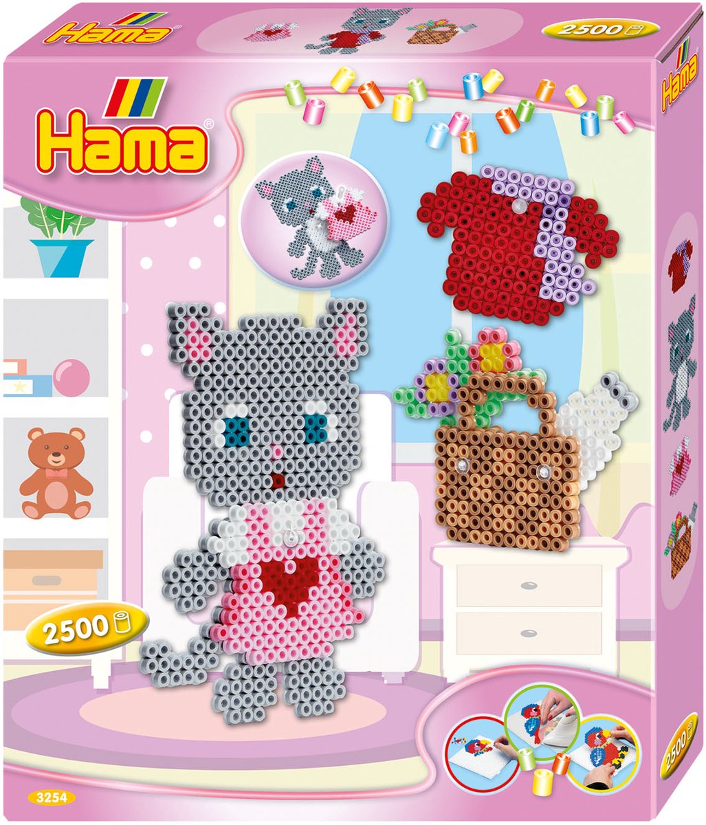 Hama Bügeln Perle Set Gift Box - Kat Dress, 2500st.