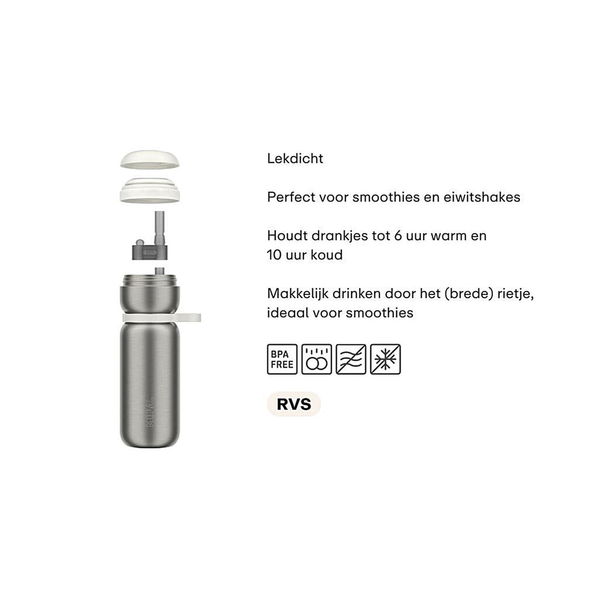 Mepal Thermosflasche Twist - moosgrün - 600ml