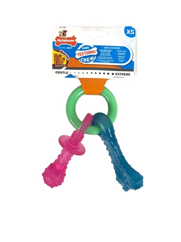 Nylabon Welpe kaut Beetring -Zeitzuer -Welpepeelgo -Speck mit Speck