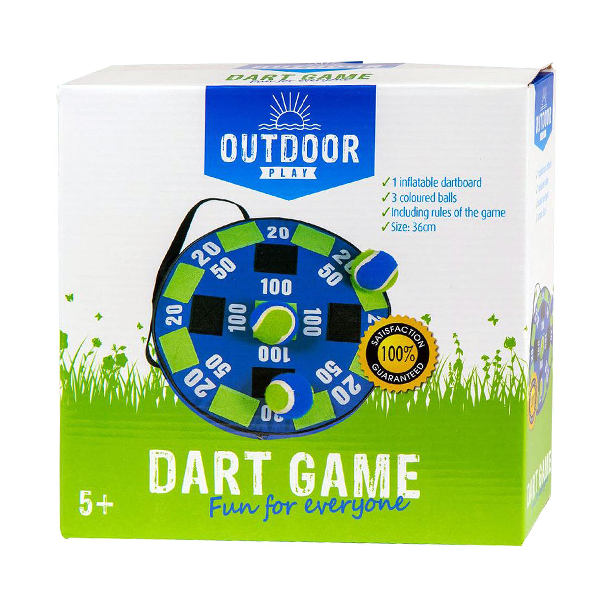 Spielen Sie im Freien ein Dartspiel