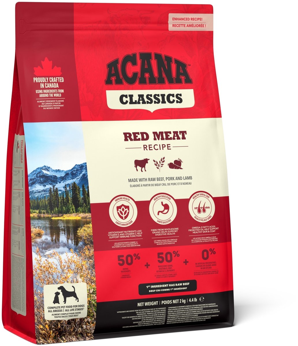 Acana Hundefutter Classic Red – Frischfleisch, Omega-3, 2 kg