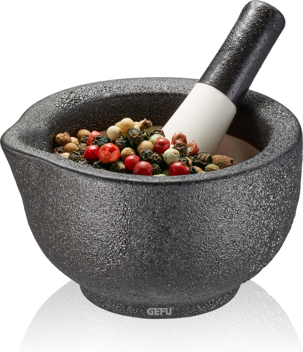 Gefu Grino Mörser mit Stößel – ø 7,7 cm – Porzellan