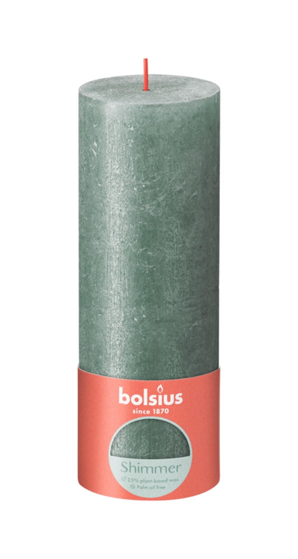 Bolsius rustikale Stumpenkerze 190 68 blau