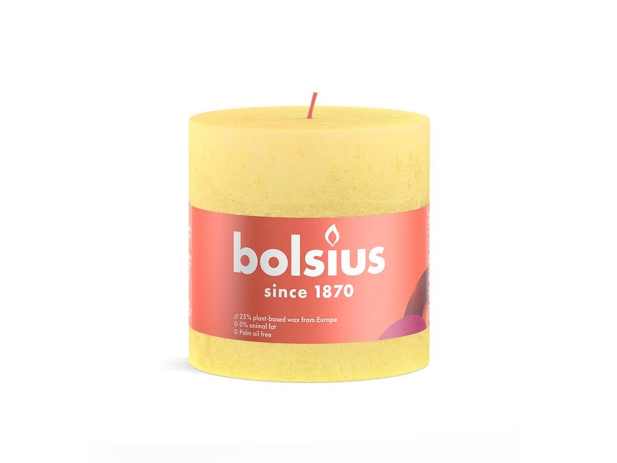 Bolsius Rustikkerze 100 100 gelb