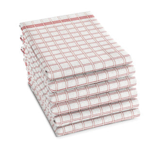 Ddddd Geschirrtuch Nation 65 x 65 rot | 6 Stück