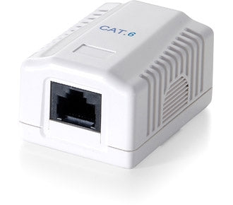 Equip 235211 Aufputzdose 1 Port Cat.6 ungeschirmt, weiß
