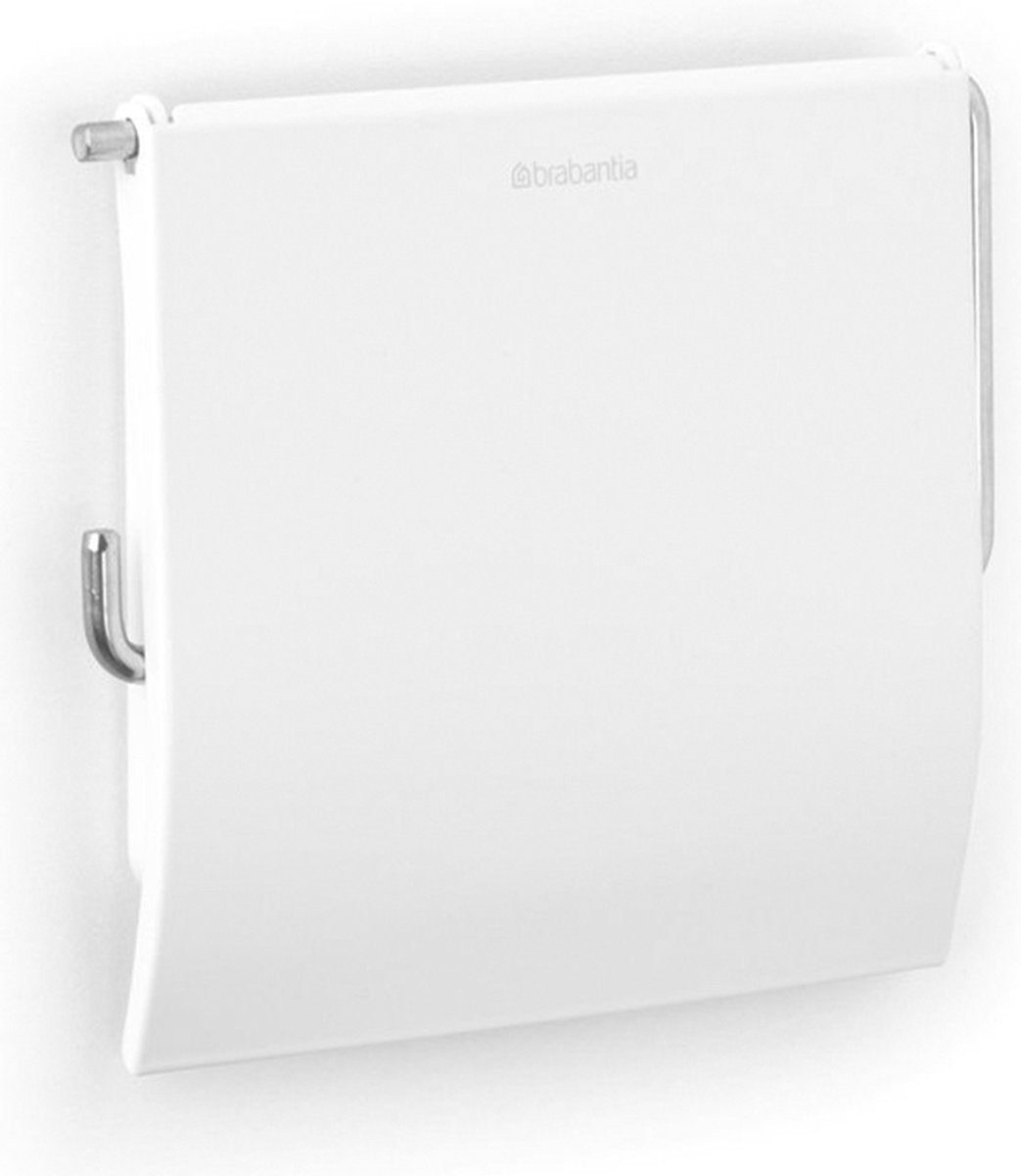 Brabantia Renew Toilettenpapierhalter mit Klappe – Weiß